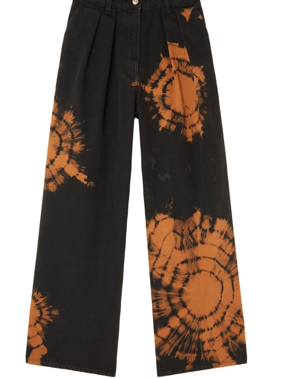 Cheap jeans abstract-pattern Women Alanui leg wide 0331